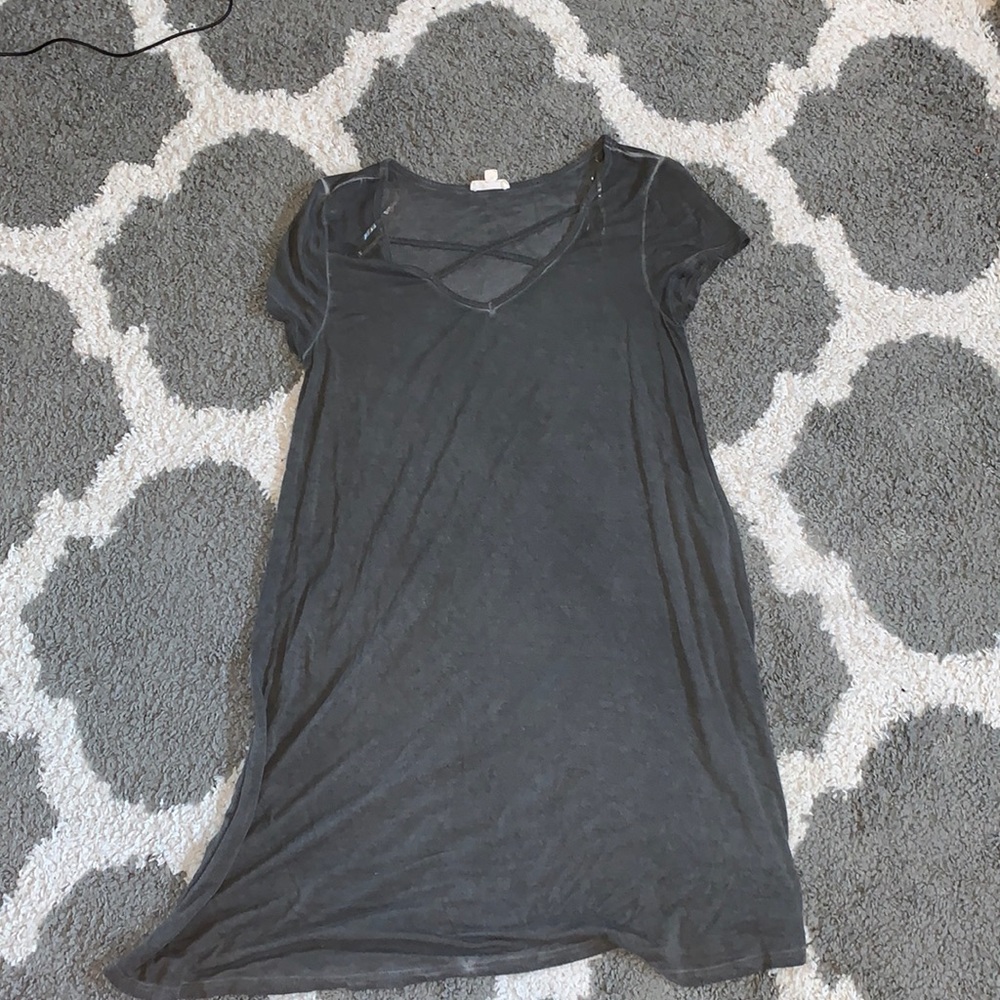 Gray casual dress